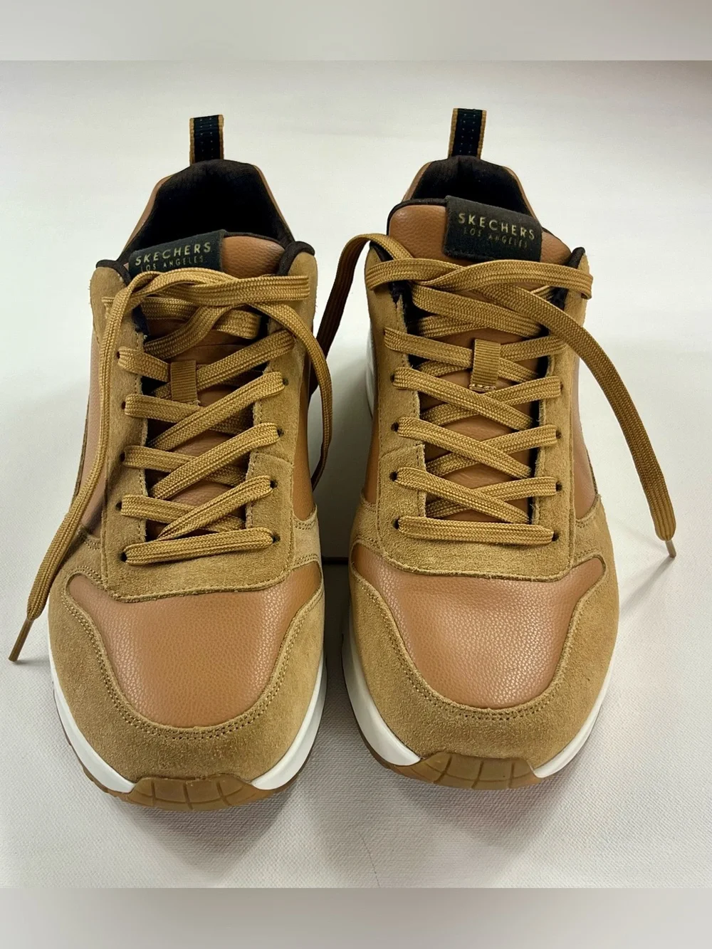 Men's Skechers Street Uno Stacre Casual Shoes, 52468 /WSK Size 11.5 Whiskey